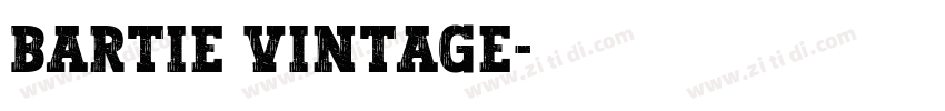 Bartie Vintage字体转换
